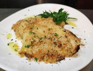Filetto di branzino in crosta