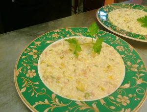 Risotto mantecato ai Porri e Salsiccia